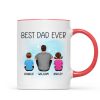 Best Dad Grandpa Back View Personalized Mug