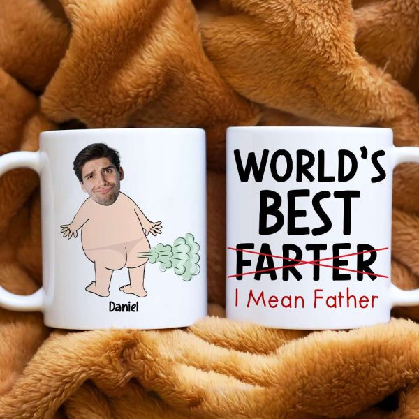 Best Dad, I Mean Father, Personalized Mug, Unique Gifts For Dad, Funny Gifts For Birthday, Custom Image Upload Coffee Mug