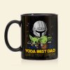 Best Dad Love You We Do - Personalized Black Mug - Gift For Dad