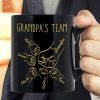 Best Dad Papa Grandpa Fist Bump Outline Metal Personalized Mug, Unique Father's Day Gift for Dad for Husband