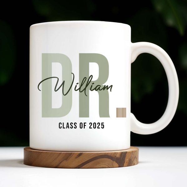 Best Doctor Ever Celebrating Dedication Title Mug - Personalized Custom Coffee Mug - GRAD003_MG