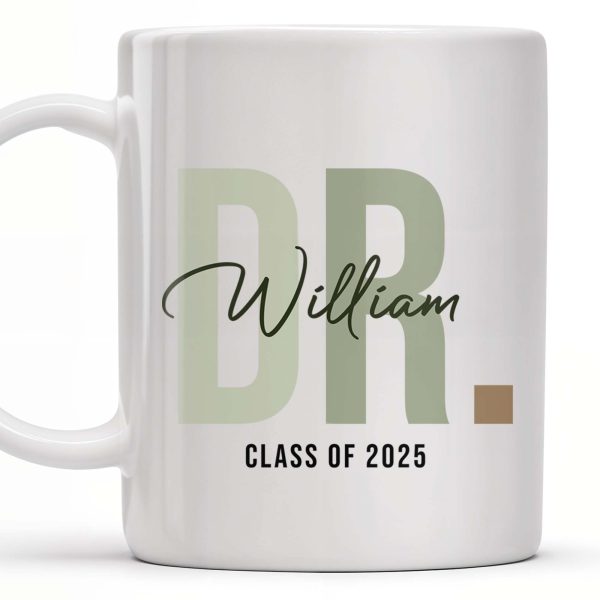 Best Doctor Ever Celebrating Dedication Title Mug - Personalized Custom Coffee Mug - GRAD003_MG
