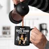 Best Dog Dad Ever 3D Effect - Personalized Black Mug