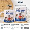 Best Dog Dad Ever 3D Effect - Personalized White Edge-to-Edge Mug