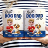 Best Dog Dad Ever 3D Effect - Personalized White Edge-to-Edge Mug