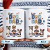 Best Dog Dad Ever, Dogs, Paws, And Beer Mug - Personalized Custom Coffee Mug - DAD056_MG