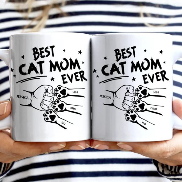 Best Dog Dad Ever Hand Punch - Personalized Mug
