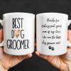 Best Dog Groomer Thanks For Taking Such Great Care - Personalized Custom Coffee Mug - DOG067_MG