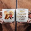 Best Dog Mom Ever 3D Effect - Personalized Marble Mug