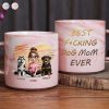 Best Dog Mom Ever 3D Effect - Personalized Marble Mug