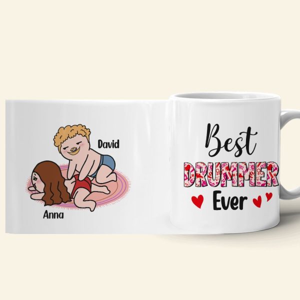 Best Drummer Ever Personalized Funny Coffee Mug Gift For Couple