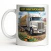 Best Farm Truck Driver With Classic Truck Design - Personalized Custom Coffee Mug - FARM036_MG