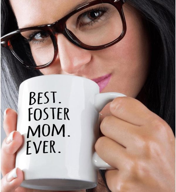 Best Foster Mom Ever Coffee Mug Gift for Foster Mom from Kids, Mothers Day Birthday Gift