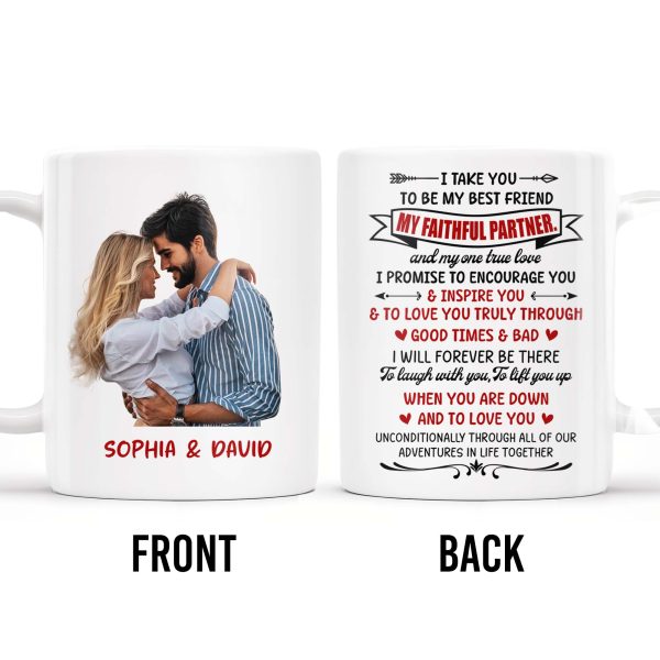 Best Friend And Faithful Partner Love Promise - Personalized Custom Coffee Mug - CPL186_MG
