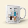 Best Friend, You're My Favorite Person, Personalized Mug, Friends Lying Feet Up Mug, Gift For Friends