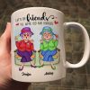 Best Friends Forever Cool Old Ladies Gift For Besties Personalized Mug