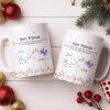 Best Friends, Lifes True Treasures, Flowers And Butterflies - Personalized Custom Coffee Mug - BST515_MG