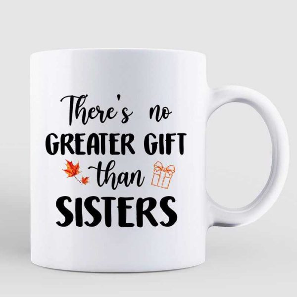 Best Friends Sister Pumpkin Head In Patch Personalized Mug