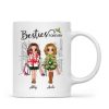 Best Friends Sisters Christmas Tree Personalized Mug