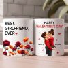 Best Girlfriend Boyfriend Ever Custom Birth Flower - Personalized Mug - Valentine's Day Gift for Her, for Him