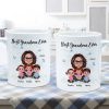 Best Grandma Ever Sitting Crossed Legs Personalized Mug