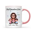 Best Grandma Ever Sitting Crossed Legs Personalized Mug