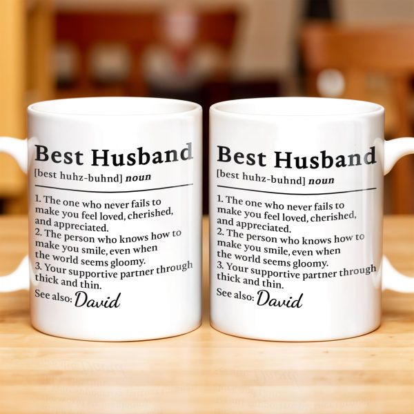 Best Husband Supportive Partner Mug - Personalized Custom Coffee Mug - HSB019_MG