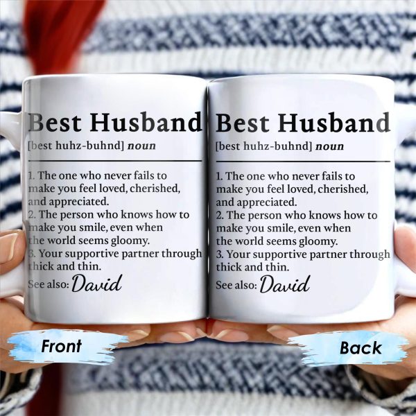 Best Husband Supportive Partner Mug - Personalized Custom Coffee Mug - HSB019_MG