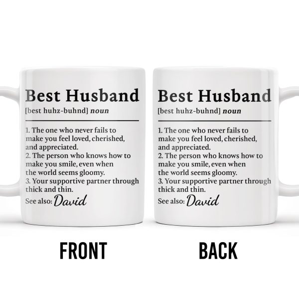 Best Husband Supportive Partner Mug - Personalized Custom Coffee Mug - HSB019_MG