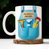 Best Janitor Ever With Janitorial Tools - Personalized Custom Coffee Mug - JBS003_MG