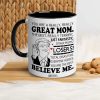 Best Mom Coffee Mug Gift for Mom from Daughter Son Kids Husband, Birthday Mother's Day Christmas Gift Idea