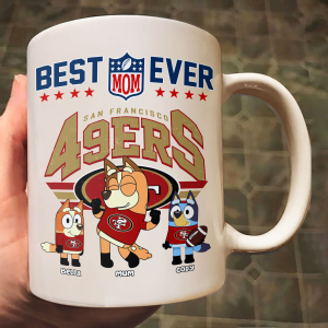 Best Mom Ever Blue Dog - Personalized Mug - Gifts For American Football Lover | TM16.Ver3 HN02