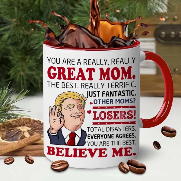 Best Mom Ever Coffee Mug for Mother Mommy Mama Appreciation Gift, Gift for Mom from Daughter Son Kids Husband, Birthday Mothers Day Christmas Gift