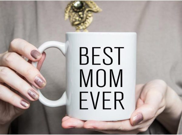 Best Mom Ever Coffee Mug, Gift for Mom from Daughter Son Kids Husband, Birthday Mother's Day Christmas Gift Idea for Women