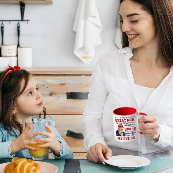 Best Mom Ever Coffee Mug Gift for Mom Wife from Daughter Son Kids Husband, Birthday Mother's Day Christmas Gift