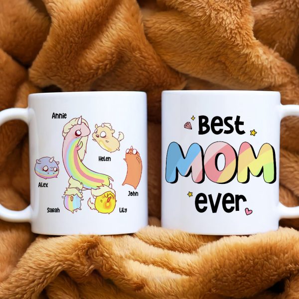 Best Mom Ever, Gift For Mom, Personalized Mug, Mom And Kids Mug, Mother's Day Gift 02DNHN260423