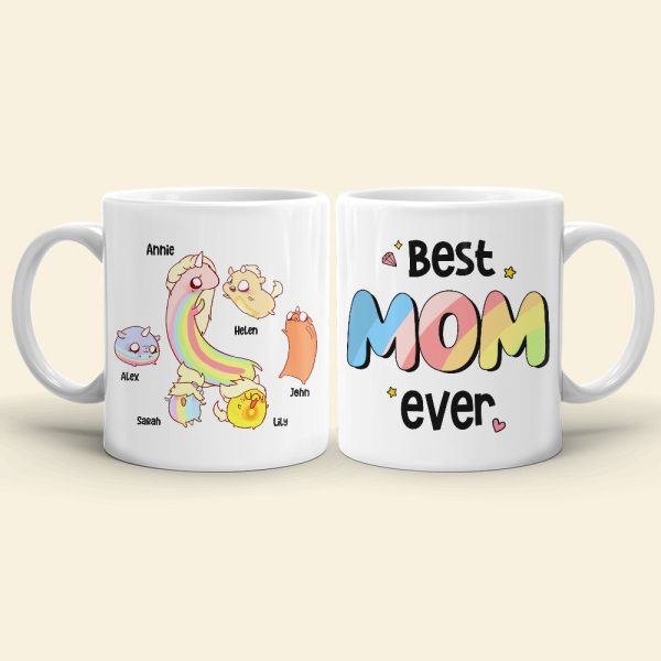 Best Mom Ever, Gift For Mom, Personalized Mug, Mom And Kids Mug, Mother's Day Gift 02DNHN260423