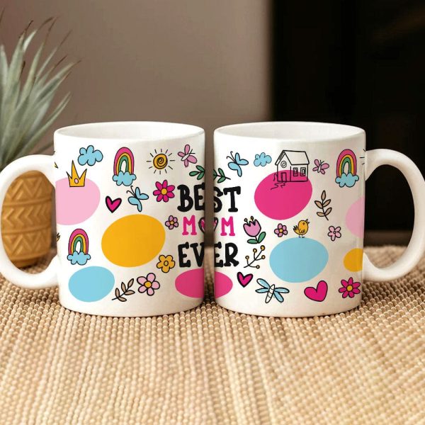 Best Mom Ever Sublimation Family Mug Personalized Gift TA29 890134