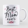 Best Mom Ever Woman Carrying Kids On Shoulder Personalized Mug