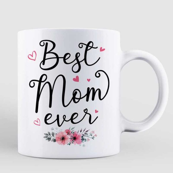Best Mom Ever Woman Carrying Kids On Shoulder Personalized Mug