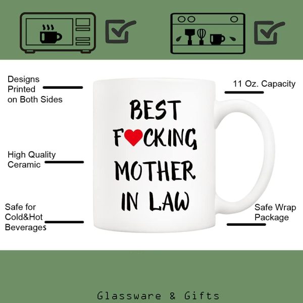 Best Mother in Law Ever Coffee Mug Funny Gift from Daughter Son in Law
