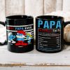 Best Papa Ever Gift 01DNPO210423 Personalized Family Black Mug