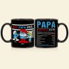 Best Papa Ever Gift 01DNPO210423 Personalized Family Black Mug