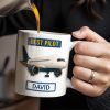 Best Pilot Airplane Design - Personalized Custom Coffee Mug - FAM373_MG