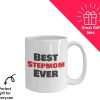 Best Stepmom Ever Coffee Mug Appreciation Gift for Stepmother, Gift for Stepmom from Stepdaughter Stepson Kids Husband, Birthday Mothers Day Christmas Gift