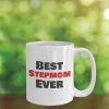 Best Stepmom Ever Coffee Mug Appreciation Gift for Stepmother, Gift for Stepmom from Stepdaughter Stepson Kids Husband, Birthday Mothers Day Christmas Gift
