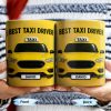 Best Taxi Driver With Yellow Taxi Design - Personalized Custom Coffee Mug - FAM367_MG