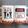 Best Team Ever Cartoon People Design - Personalized Custom Coffee Mug - COL127_MG