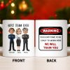 Best Team Ever Cartoon People Design - Personalized Custom Coffee Mug - COL127_MG