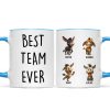 Best Team Ever Coworkers - Personalized Mug - Funny Christmas Gift for Work Besties, Employees